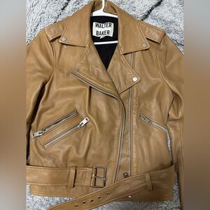 Walter Baker moto lamb leather jacket